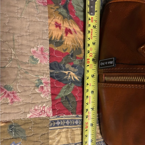 VERA PELLE Leather Travel Bag Duffel Overnight - Picture 14 of 16